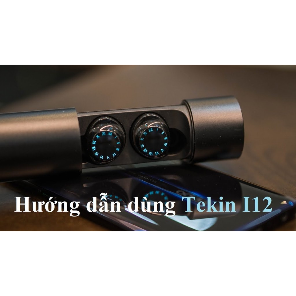 Tai nghe Bluetooth 2 tai mini kèm đốc sạc tekin TWS-i12