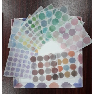 Sticker chấm tròn set 10 tấm