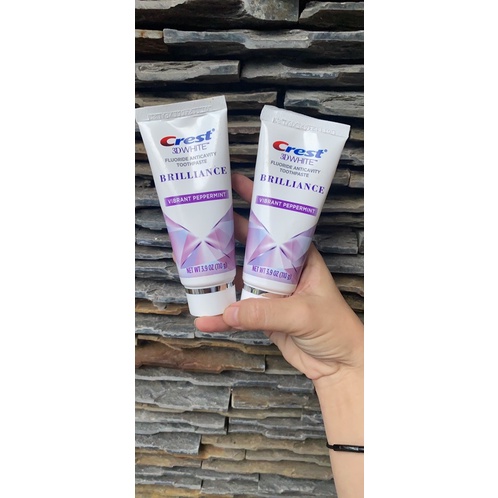 Kem đánh răng làm trắng Crest 3D White Brilliance mẫu mới 110Gr