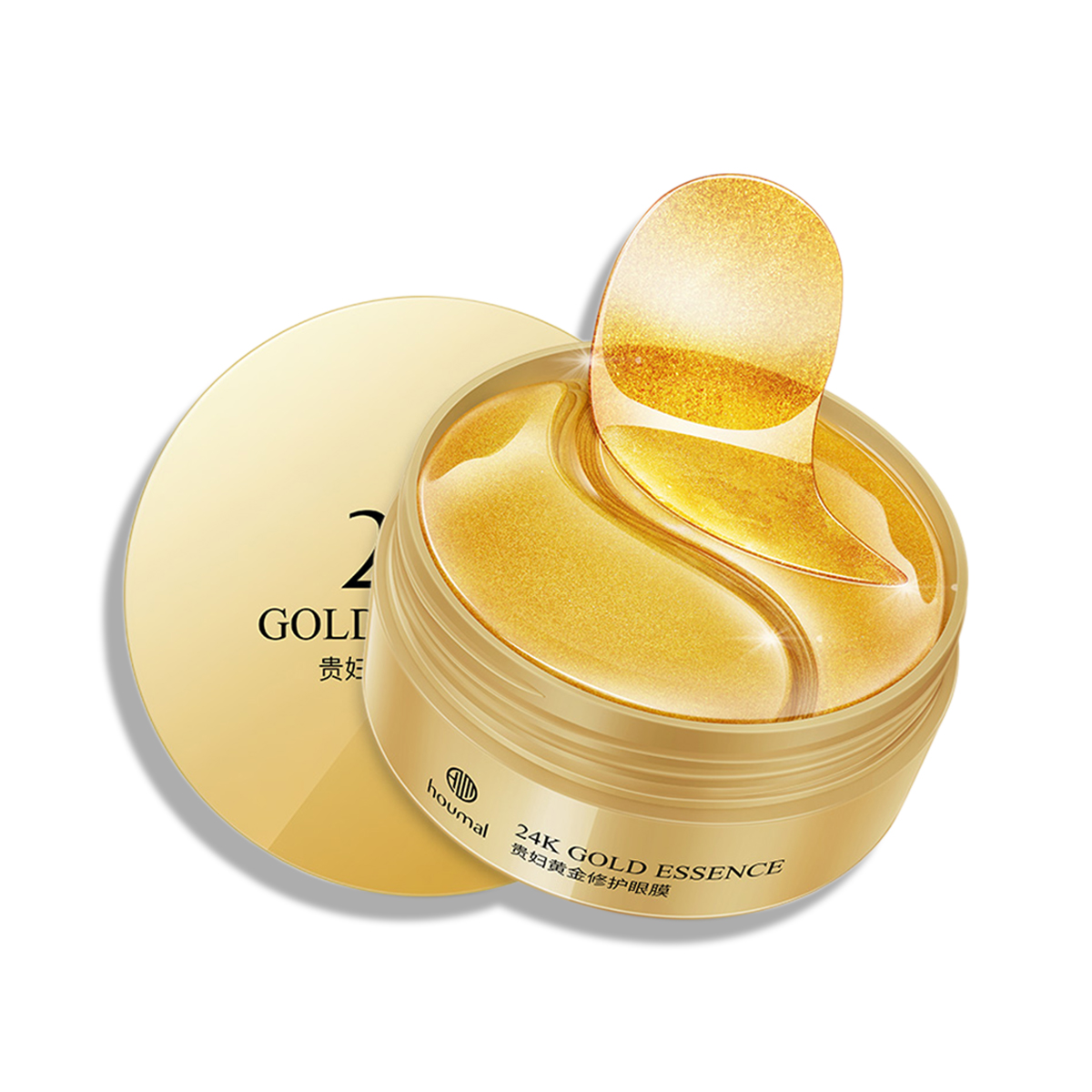 Lamuseland Face Mask Gold Eye Patch Gel Anti Aging Moisturizing Tighten Fade Fine Lines Under Skin Care 80g HM21040