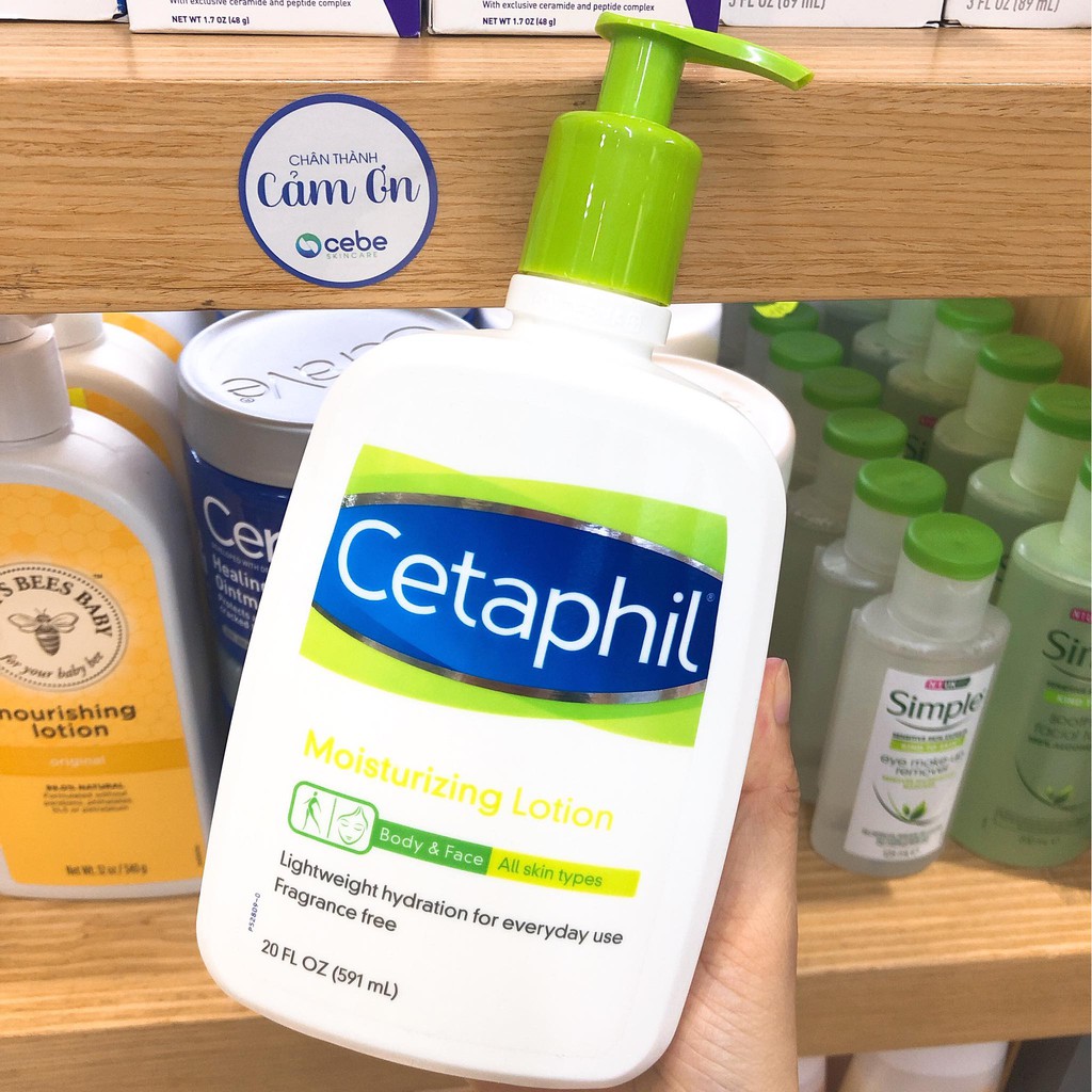 Kem dưỡng Cetaphil Moisturizing Lotion Face &amp; Body (591mL)