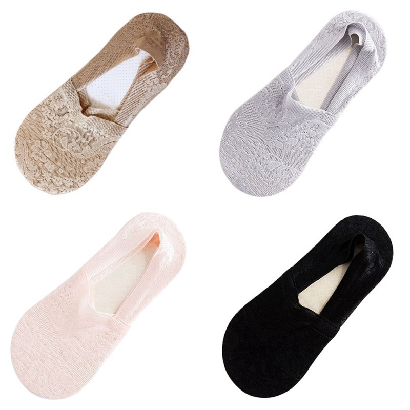 Vớ Thấp Cổ Phối Ren Xinh Xắn Dành Cho Nữ