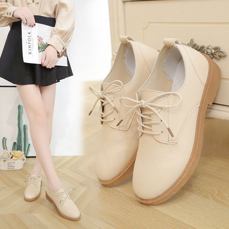 Giày Da Nữ Thời Trang Vintage