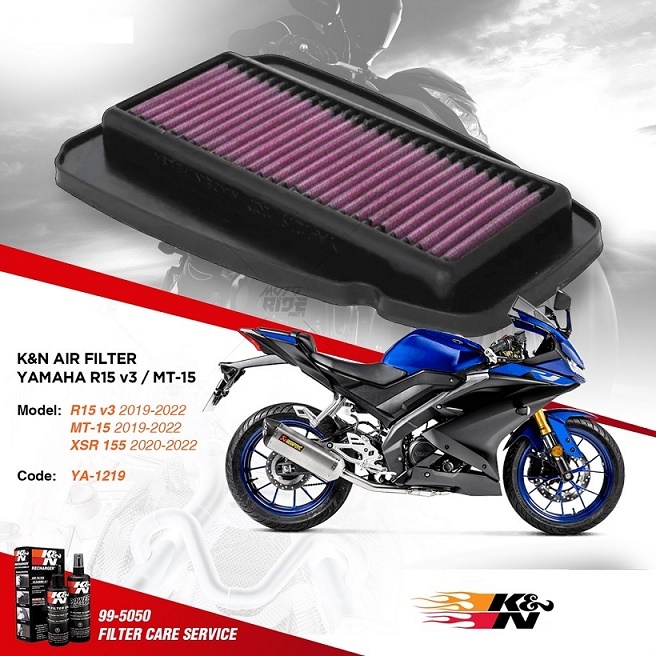 Lọc gió độ cho R15 / MT15 / TFX / XSR155. Đến từ thương hiệu K&N - Tiger.