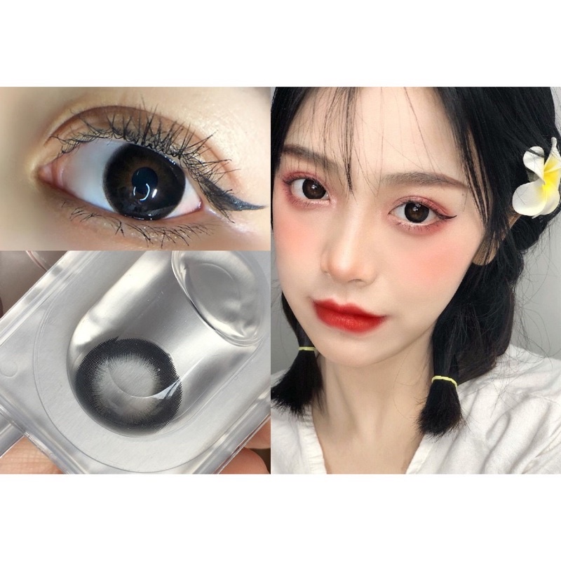 BLACK LENS KÍNH ÁP TRÒNG ĐEN GIÃN TRÒNG 0-10 Độ