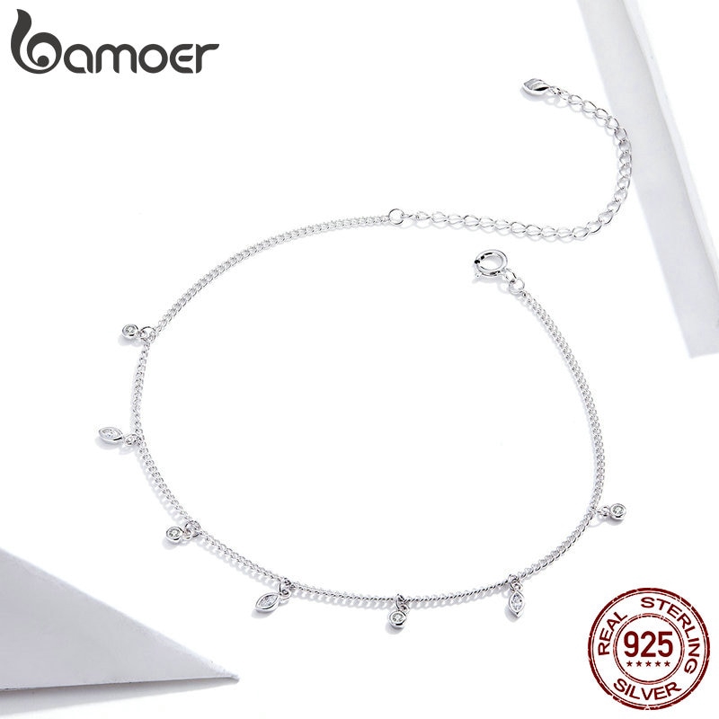 Lắc Chân Bamoer SCT018 Bằng Bạc S925 Thời Trang Cho Nữ