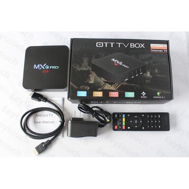 [Mã 229ELSALE hoàn 7% đơn 300K] Tivibox MXQ 2G 16G android tvbox xem phim, truyền hình, youtube (bản 2G)