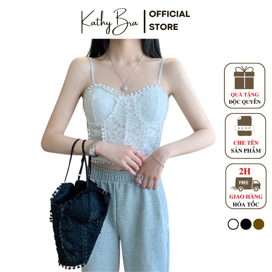 A44 Áo Bra Ren KATHY BRA Nữ Kèm Mút Ngực Không Gọng Siêu Xinh Chất Ren Đẹp Hàng Quảng Châu