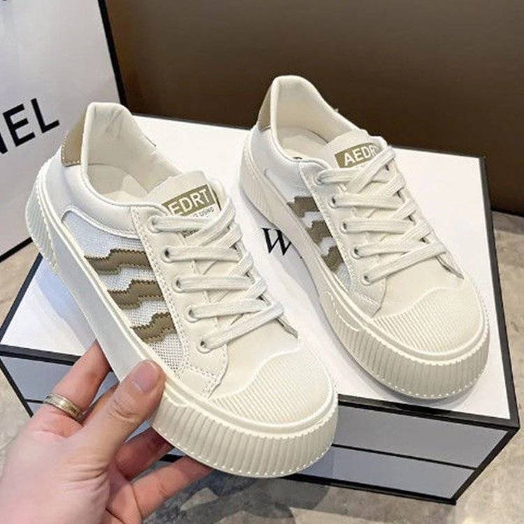 Giày Thể Thao Mũi Vỏ Sò Phong Cách Harajuku Hàn Quốc 2022 Cho Nữ