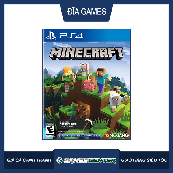 [Mã 257ELSALE2 giảm 7% đơn 300K] Đĩa game PS4 Minecraft Starter Collection