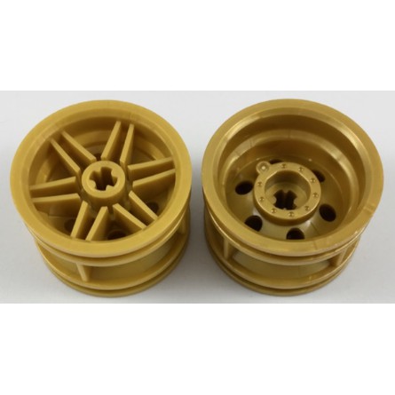 Lego Bánh xoay đường kính 30.4mm dày 20mm / Lego 56145: Wheel 30.4mm D. x 20mm with No Pin Holes and Reinforced Rim