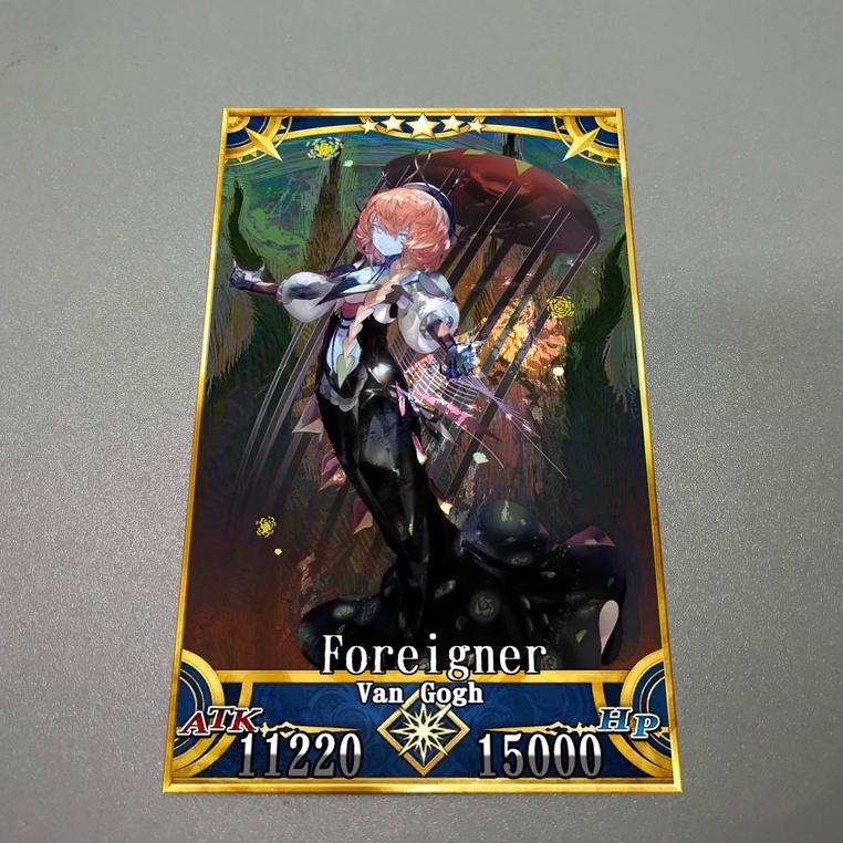 Thẻ bài custom card bánh xốp anime Fate/Grand Order FGO để sưu tầm tự chọn Van Gogh