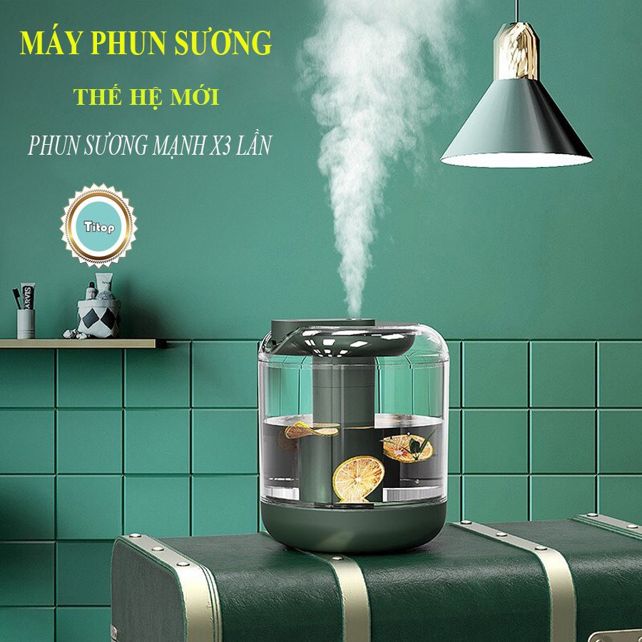 Máy Phun Sương Khuếch Tán Tinh Dầu Có Đèn Led mẫu mới sang trọng