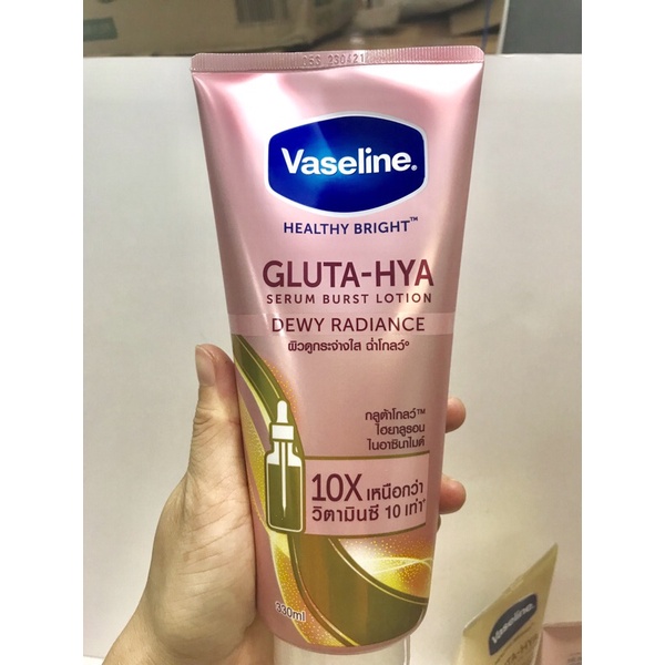 [Chính Hãng] [Mẫu mới 2021] VASELINE 10X SERUM GLUTA - HYA mới nhất 2021 Nội địa Thái (Tuýp lớn 320ml) | BigBuy360 - bigbuy360.vn