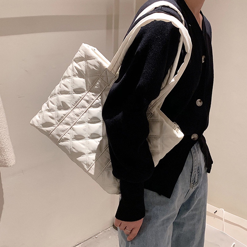 Túi đeo vai IELGY sức chứa lớn màu trơn phong cách Hàn Quốc thời trang đơn giản dành cho nữ