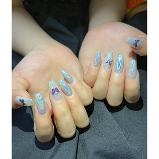 [Nailbox] Móng úp tráng gương bướm bay lả lơi