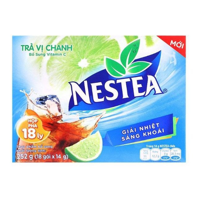 Trà chanh Nestea Hộp 252g (18 gói x 14g)