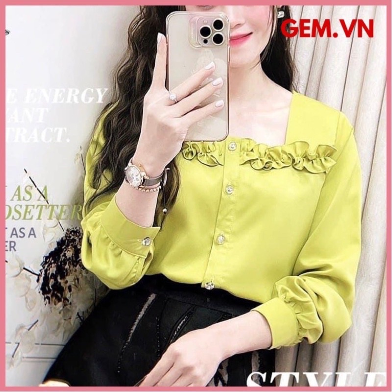 Áo sơ mi chất lụa mềm mát G420 nhiều màu dễ mặc