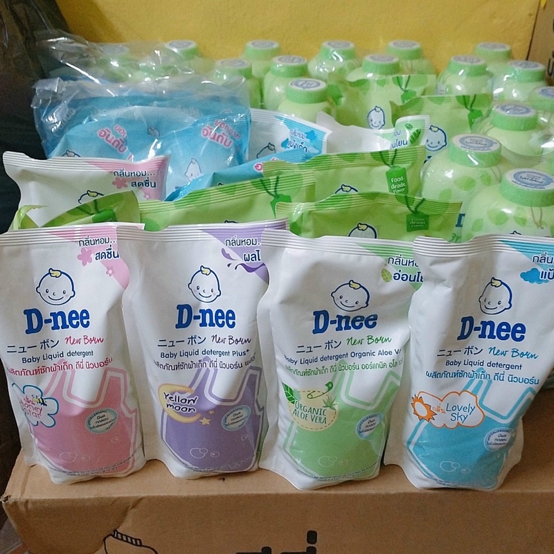 Nước giặt quần áo cho trẻ em Dnee dùng được cả cho da nhạy cảm 600ml (túi)-Mẹ và Bé Unmei D-nee