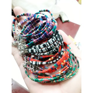 Vòng tay thổ cẩm 10 vòng = 25k / thổ cẩm 5mm đủ màu