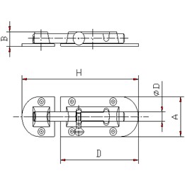 [CHÍNH HÃNG] Chốt Gài, Chốt Móc Cửa VIỆT TIỆP 10430 INOX Cao Cấp, An Toàn