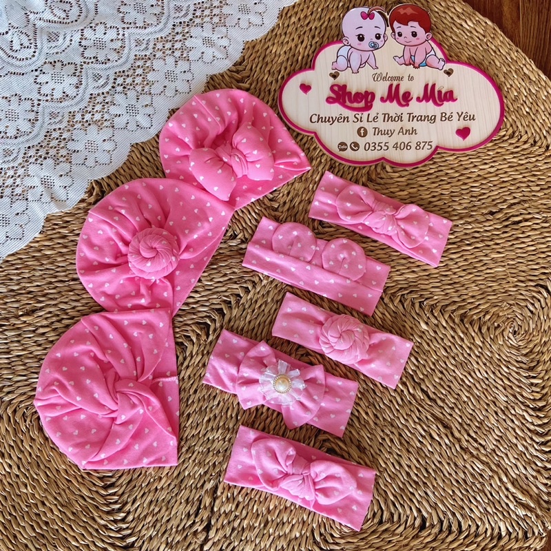 MŨ TUBAN CHO BÉ RẺ ĐẸP - CHẤT COTTON MỀM MỊN - VỪA SÀNH ĐIỆU VỪA CHE THÓP CHO BÉ