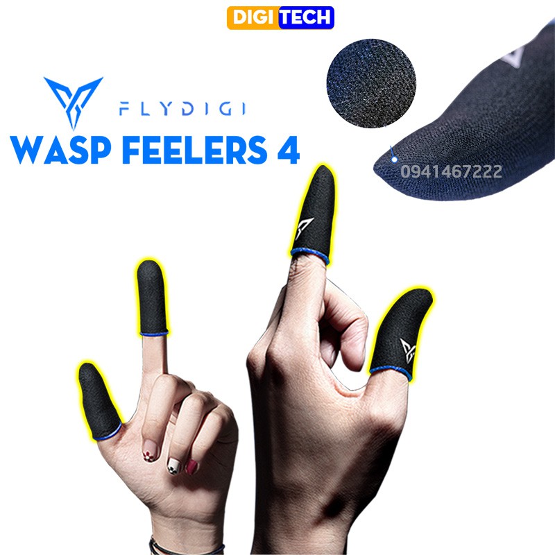 Flydigi Wasp Feelers 4 | Găng tay chơi game PUBG Liên quân chống mồ hôi cực nhạy, chính hãng