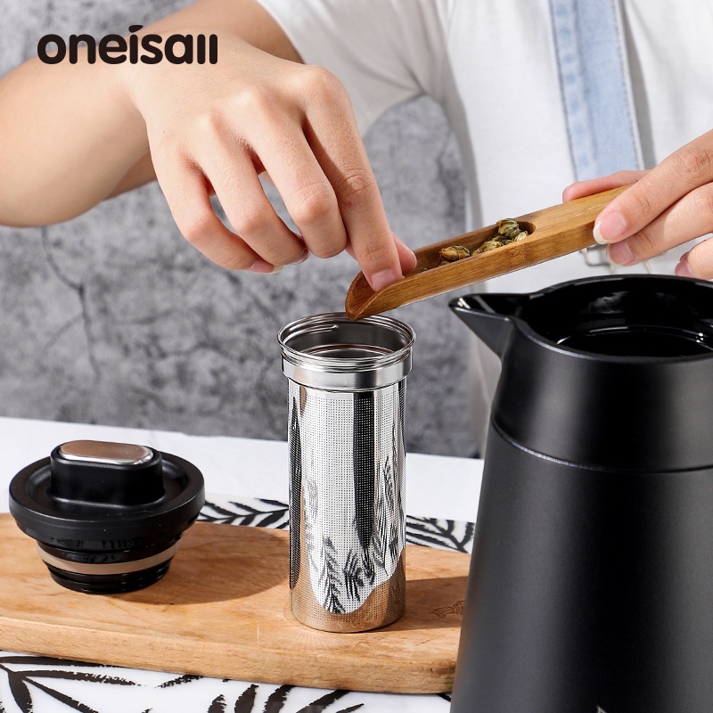 Bình đựng trà cà phê giữ nhiệt ONEISALL thép không gỉ 1200ml/ 1500ml tiện lợi