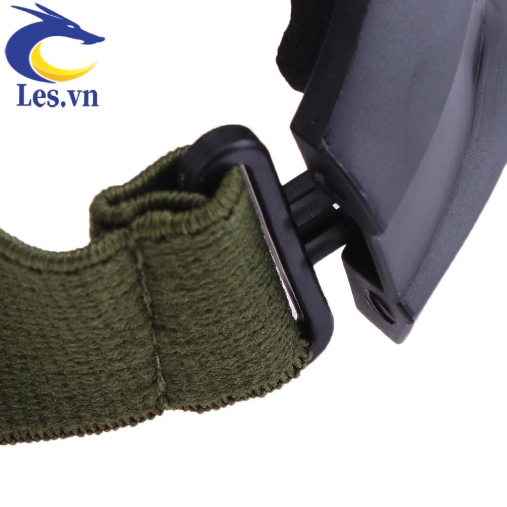 Kính Bảo Hộ Chiến Thuật Dạng Lưới Bằng Kim Loại Chống Sốc Màu Đen