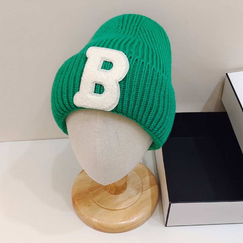 Mũ Len Thêu Chữ B Thời Trang Thu Đông Trẻ Trung