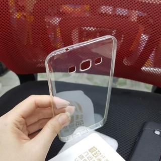 Ốp Samsung A8 2015 dẻo trong, vân da