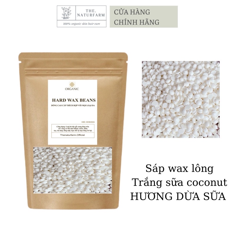 Sáp wax lông nóng cao cấp siêu bám [ 200GR ] sáp coconut và sáp trong suốt chính hãng