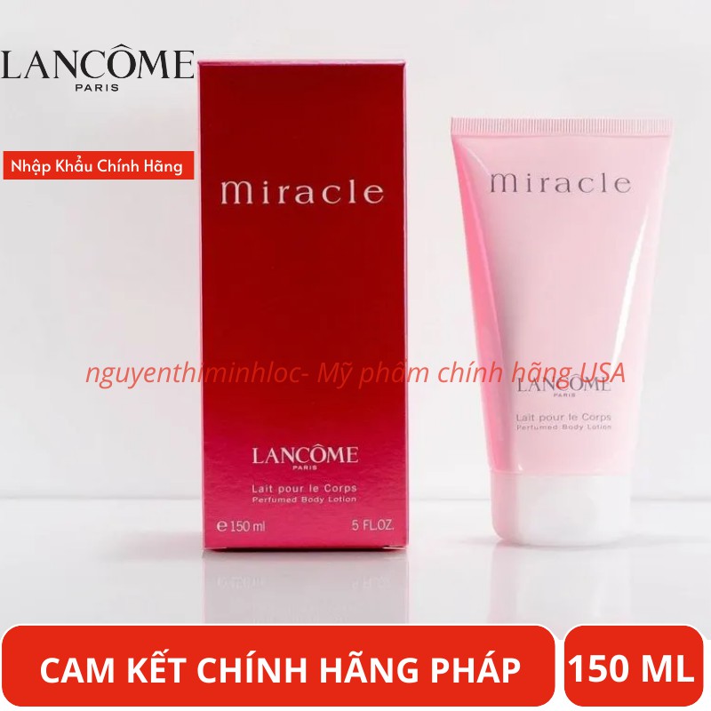 Dưỡng thể hương nước hoa Lotion Lancôme Miracle Perfumed Body Lotion 150ml