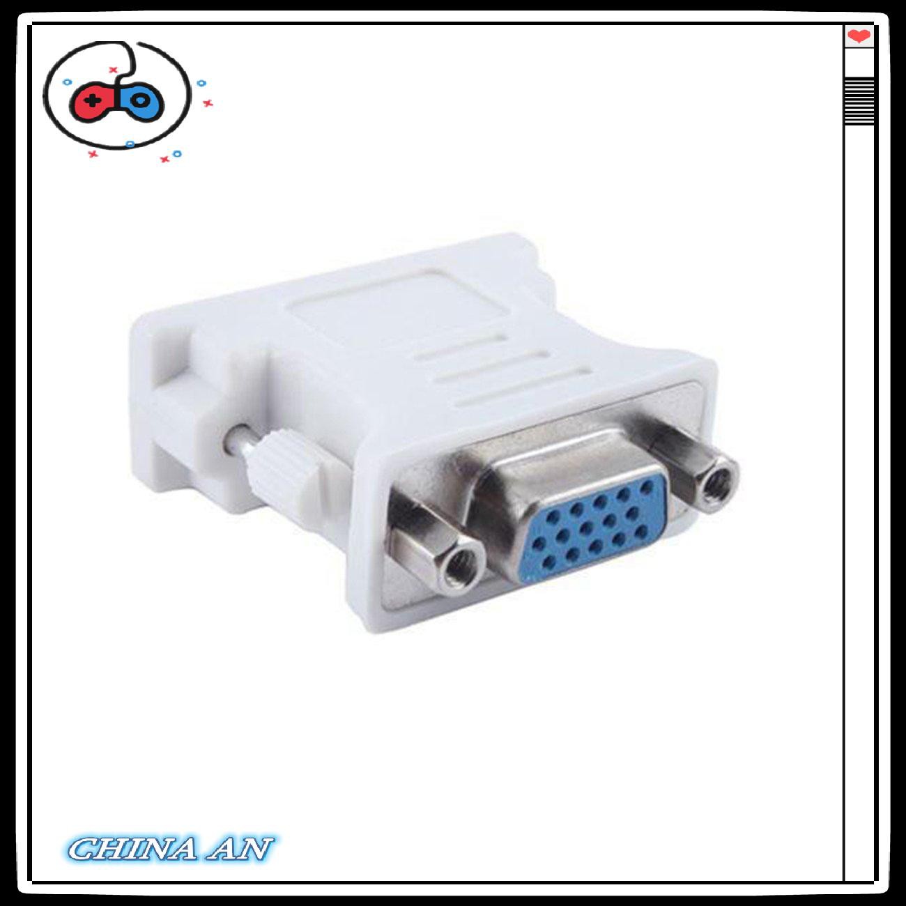 ⚡Hot sản phẩm/Adapter VGA To DVI D/24+1 Pin Male To VGA Female Socket Adapter Converter