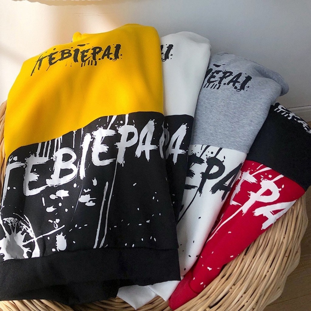 ÁO HOODIE unisex phối in TEBIEPAI | BigBuy360 - bigbuy360.vn