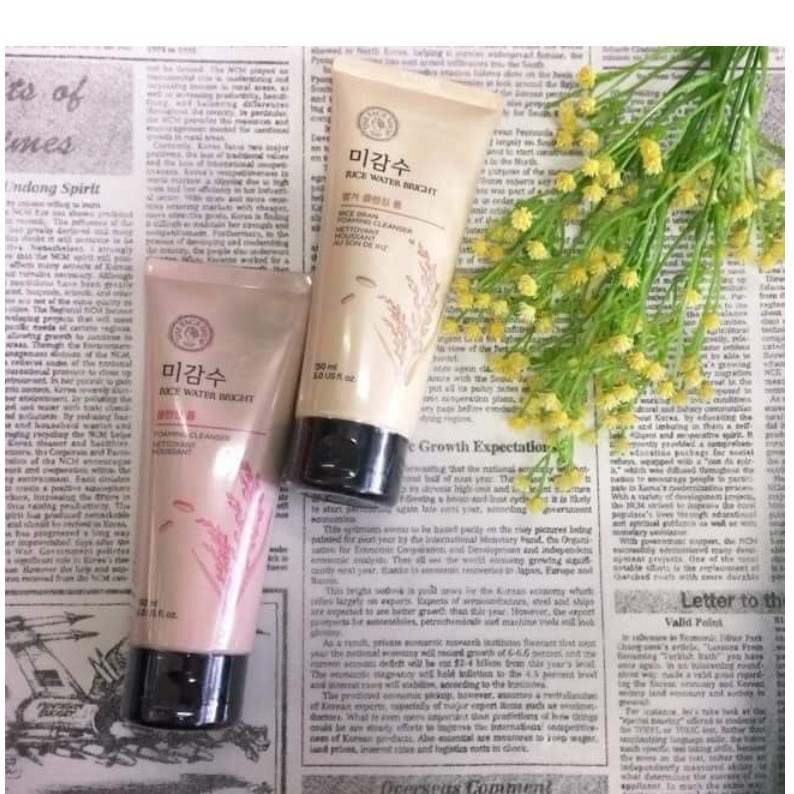 [Mã COS1904 giảm 8% đơn 300K] Sữa rữa mặt sáng da chiết xuất gạo Rice cleasing foam