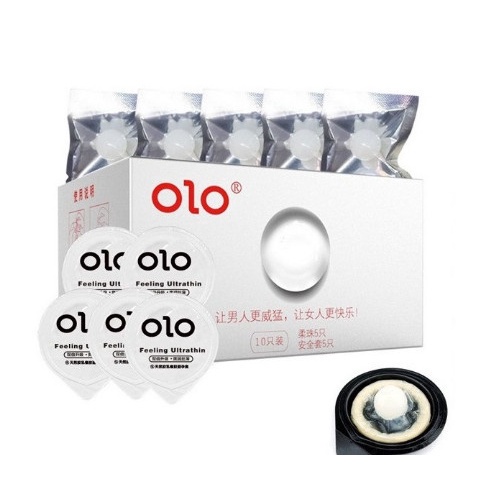 Bộ đôi 2 bao cao su OZO đen ( Tặng quà khủng) siêu mỏng nhiều gel bôi trơn Tổng kho bao cao su Hà Nội bcs olo
