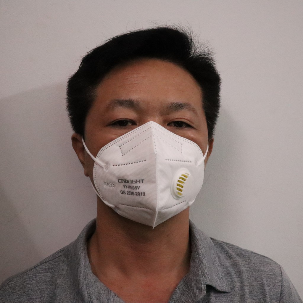 Khẩu trang có van KN95 CDRLIGHT, chống bụi mịn,thiết kế linh hoạt ôm sát mặt,chống giọt bắn