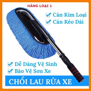  Chổi lau rửa xe Ô tô chổi lau bụi đa năng cán dài 