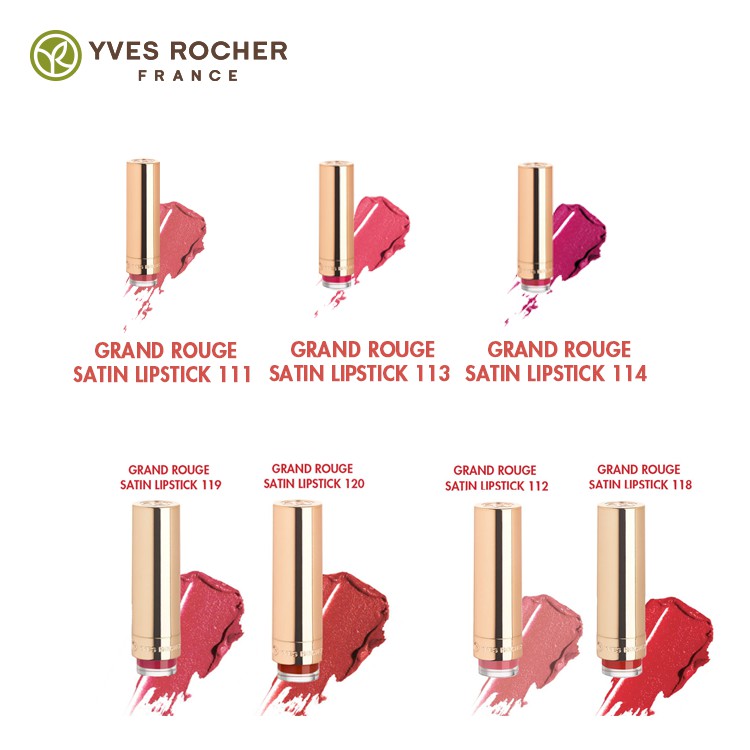 [Date:04/2022] Son lì Yves Rocher Grand Rouge Lipstick Satin 118 Bright Red 3.7g | BigBuy360 - bigbuy360.vn