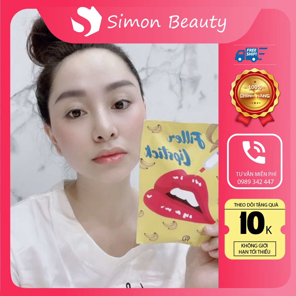 Son Filler Collagen Chuối Khử Thâm Parea cùng son màu Chu Lipstick Sự Lựa Chọn Hoàn Hảo Cho Phái Đẹp