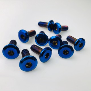 COMBO 10 ốc gắn đĩa xe máy nhập khẩu thái lan cao cấp, xanh titan, gắn được tất cả các dòng xe