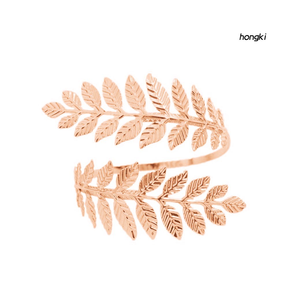 Vòng tay thiết kế hình lá dạng hở thanh lịch ngọt ngào