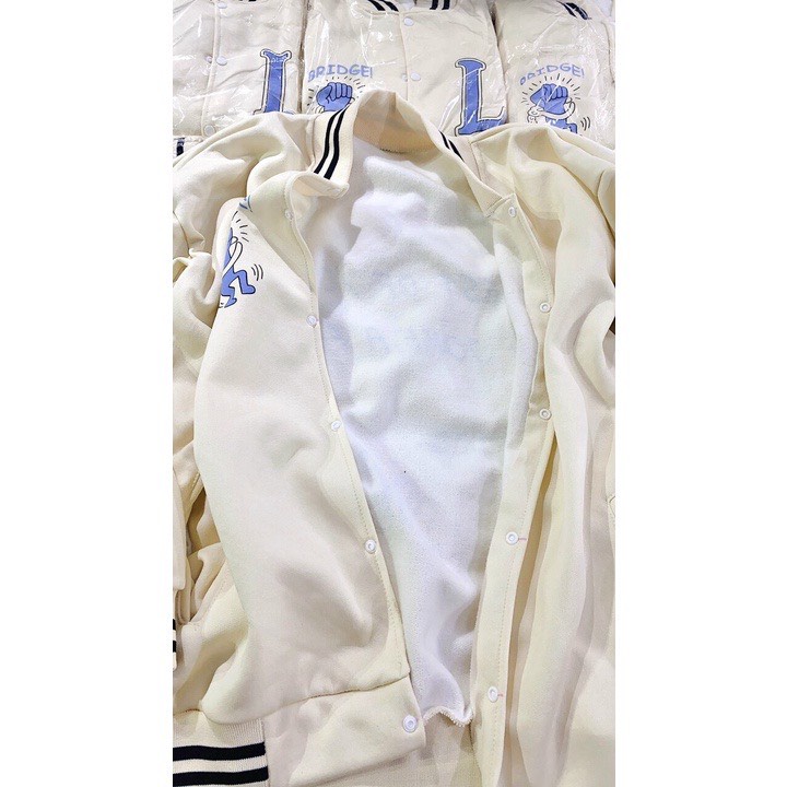 Áo Khoác Bomber - Áo Khoác Nỉ Chữ L Unisex Nam Nữ Hot Trend | BigBuy360 - bigbuy360.vn