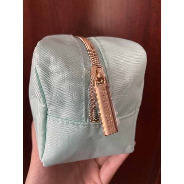 Túi đựng mỹ phẩm Sephora màu xanh ngọc