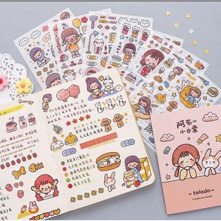 Set 4 Sticker Nhân Vật 🍓