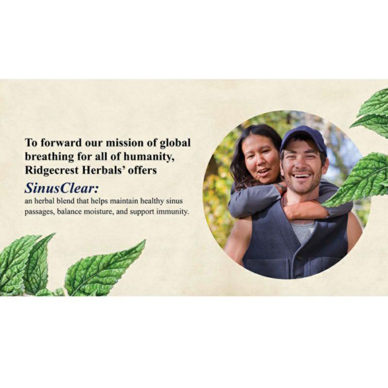 [ Date 8/2025] Viên uống hỗ trợ viêm xoang , nghẹt mũi Sinus Clear của RIDGECREST HERBALS 60 viên
