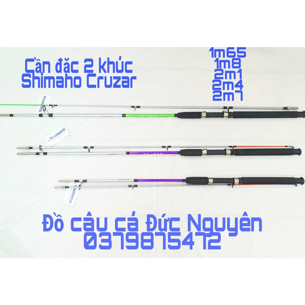 Cần câu câu đặc ruột 2 khúc Shimano Cruzar tùy chọn size 1m65 1m8 2m1 2m4 2m7 - ĐỒ CÂU CÁ ĐỨC NGUYÊN