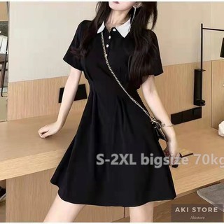 Đầm polo Tay Ngắn Chiết Eo Phong Cách Retro Pháp Thời Trang Mùa Hè Hàng Mới Dành Cho Nữ 70kg