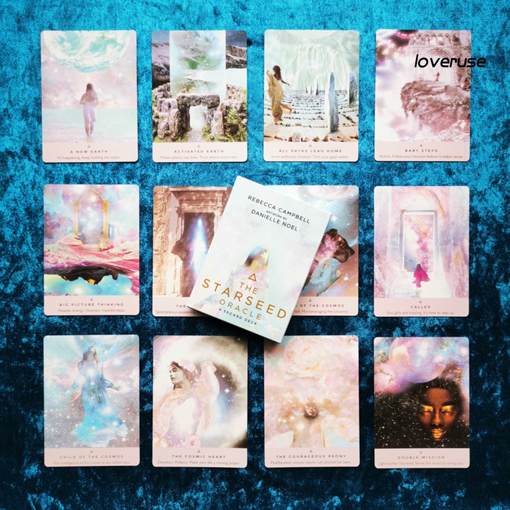 Bộ 53 Lá Bài Tarot The Starseed Oracle Nghệ Thuật Dành Cho Các Bữa Tiệc